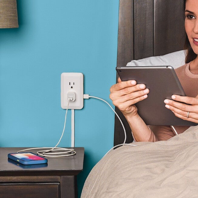 Wall Outlet Extender - Relocatable Power Extension with Mount