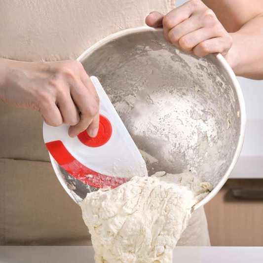 Multi-Purpose Dough Scraper with Ruler - 5-in-1 Baking Tool