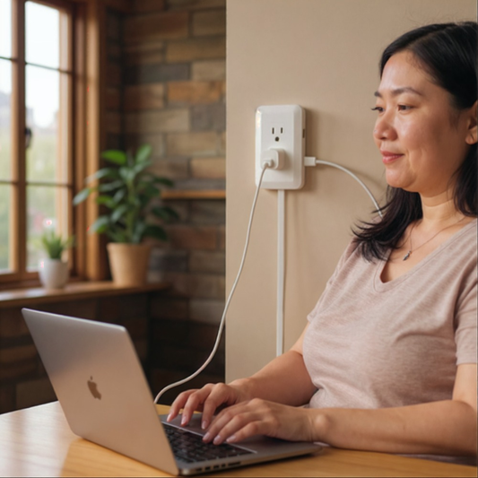 Wall Outlet Extender - Relocatable Power Extension with Mount